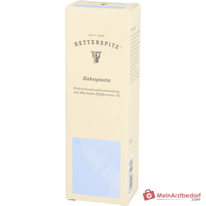 Retterspitz Zahnpasta mit Pfefferminzöl und Meersalz, 75 ml