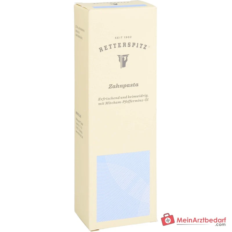 Retterspitz Zahnpasta mit Pfefferminzöl und Meersalz, 75 ml