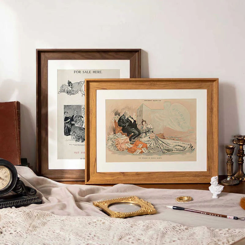 Vintage Dekorativer Kunstdruckrahmen für Zuhause