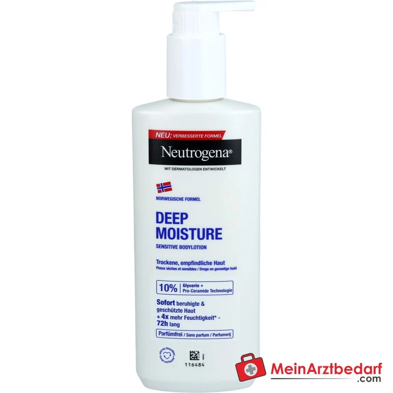Neutrogena Deep Moisture Bodylotion Sensitive, 250 ml