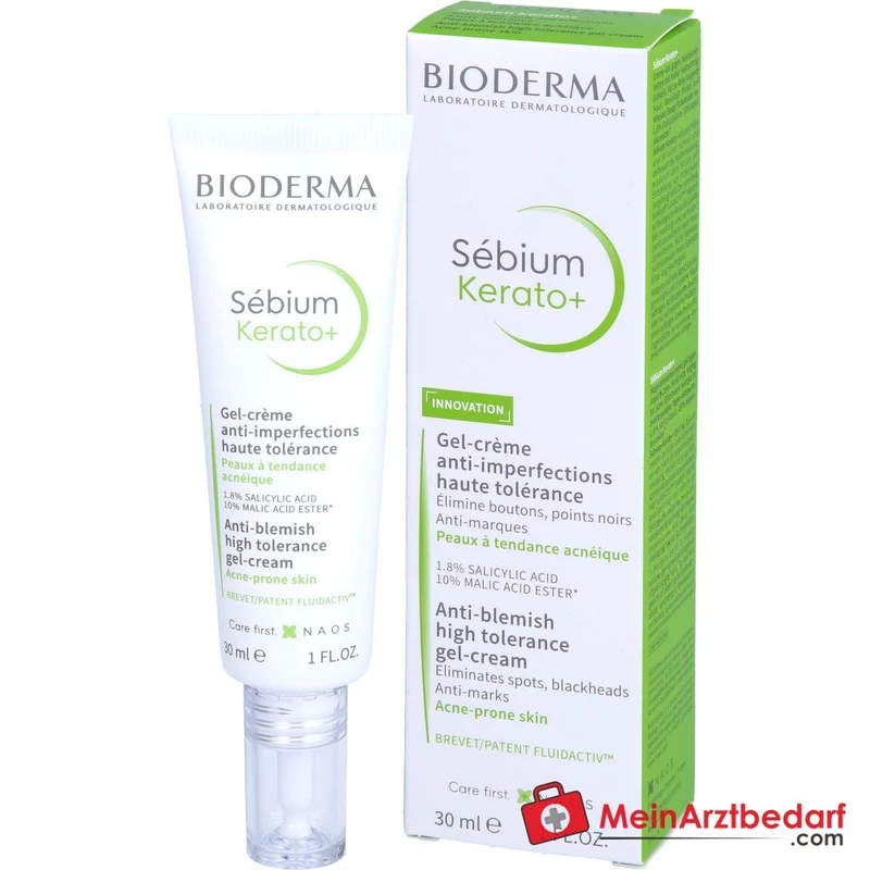 Bioderma Sébium Kerato+ Gel-Creme, 30 ml
