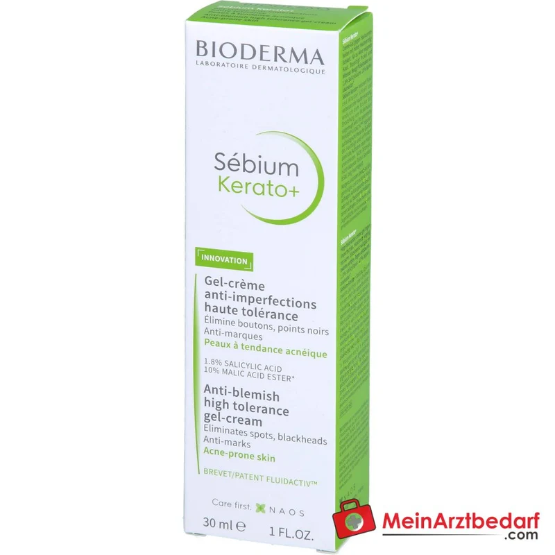 Bioderma Sébium Kerato+ Gel-Creme, 30 ml