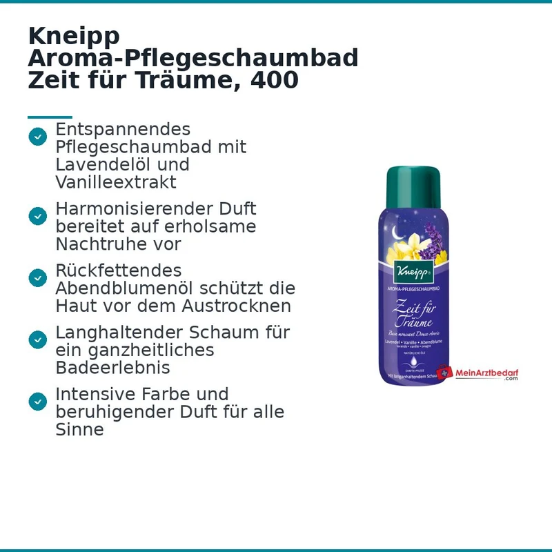 Kneipp Aroma-Pflegeschaumbad Zeit für Träume, 400 ml