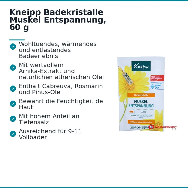 Kneipp Badekristalle Muskel Entspannung, 60 g