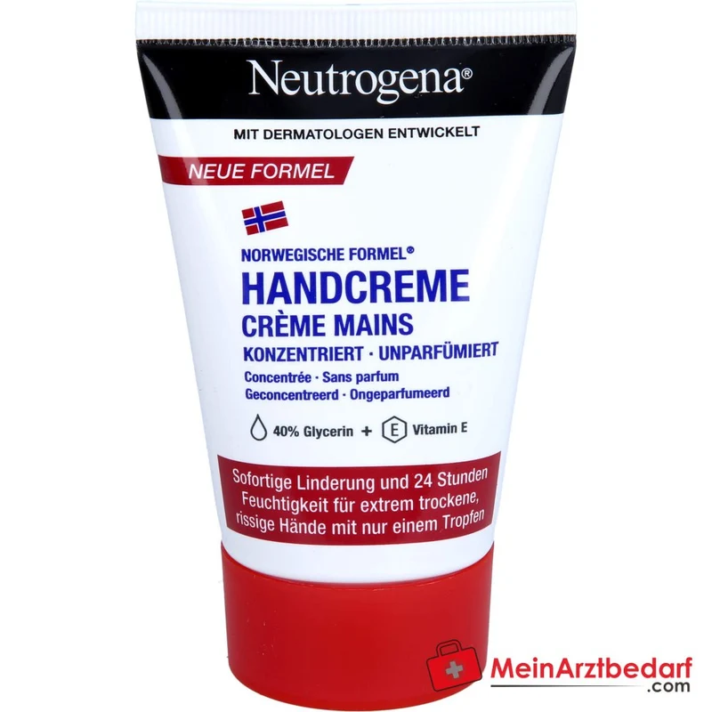 Neutrogena Norwegische Formel Konzentrierte Handcreme unparfümiert, 50 ml