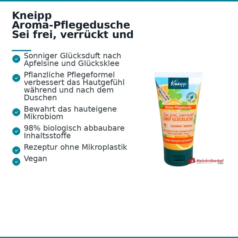 Kneipp Aroma-Pflegedusche Sei frei, verrückt und glücklich Duschgel, 50 ml