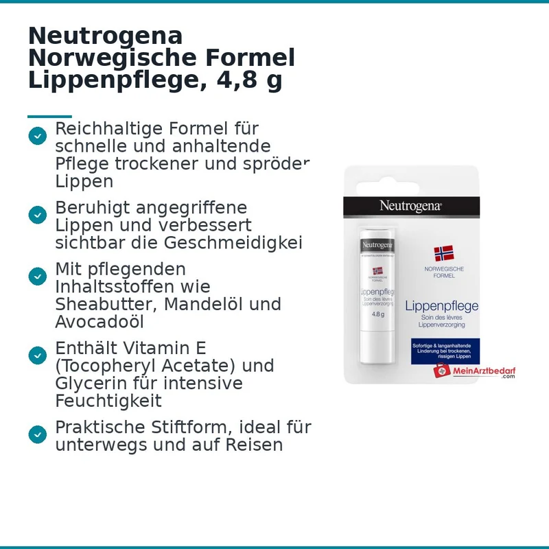 Neutrogena Norwegische Formel Lippenpflege, 4,8 g