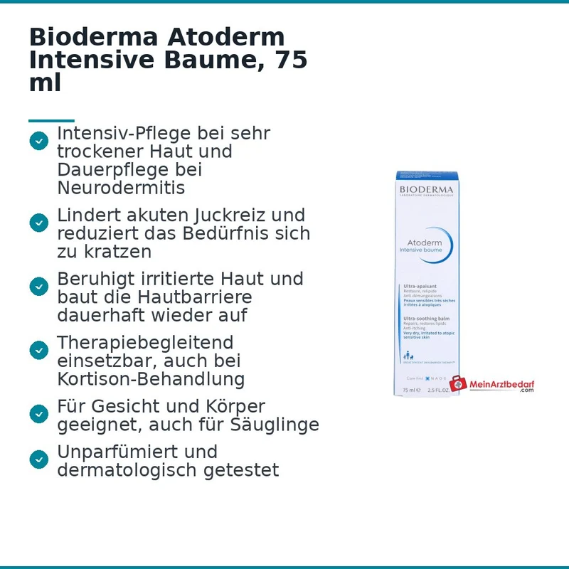Bioderma Atoderm Intensive Baume, 75 ml