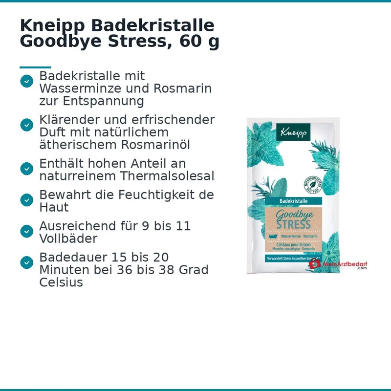 Kneipp Badekristalle Goodbye Stress, 60 g