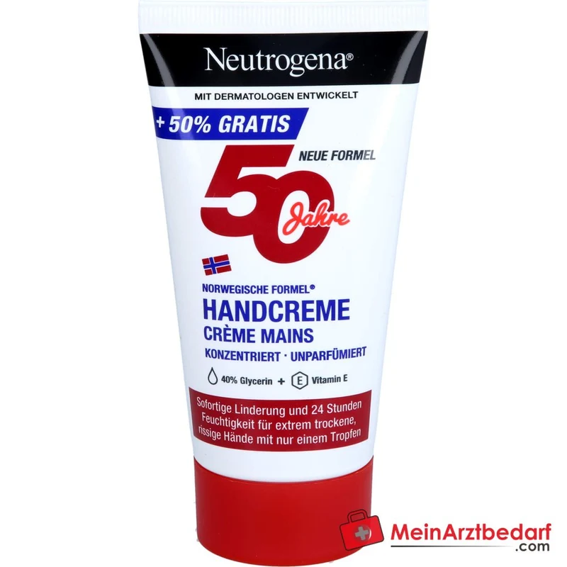 Neutrogena Norwegische Formel Konzentrierte unparfümierte Handcreme, 75 ml