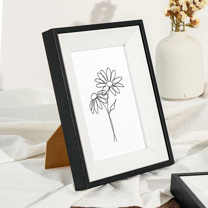 Minimalistische Linienkunstrahmen für Wanddekoration