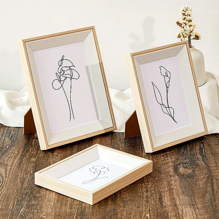 Minimalistische Linienkunstrahmen für Wanddekoration