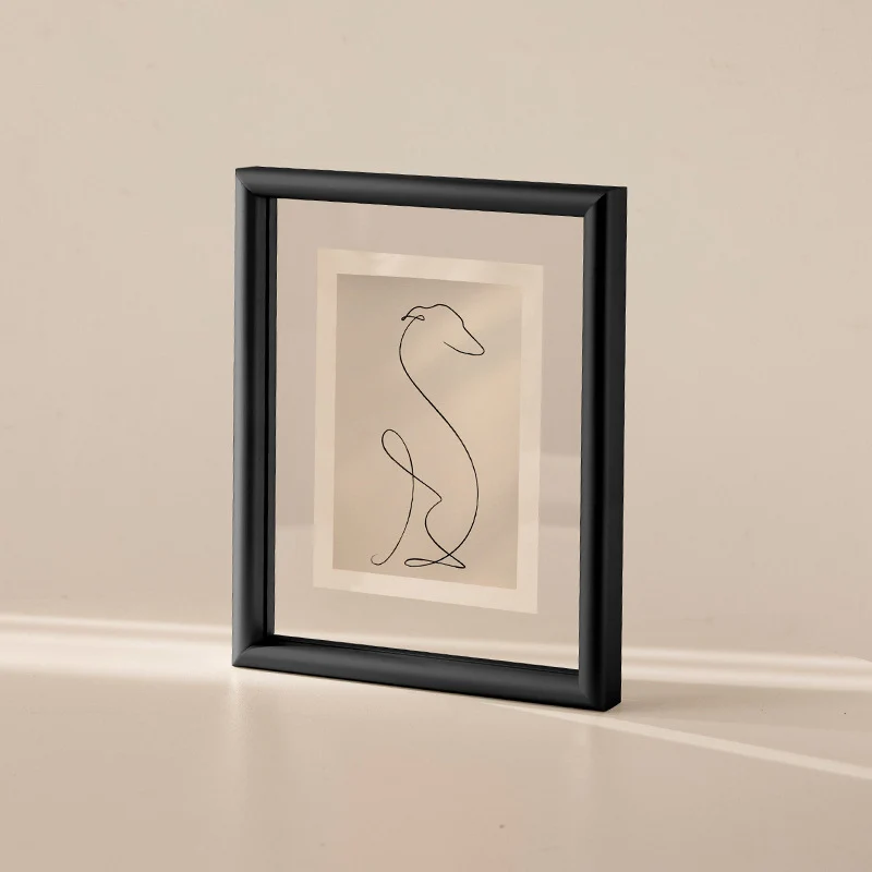 Herzförmiger botanischer Illustrationsrahmen für Zuhause