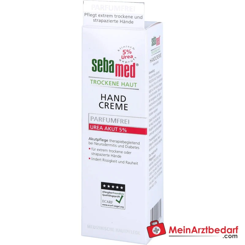 sebamed Trockene Haut Handcreme Urea 5% Parfumfrei, 75 ml