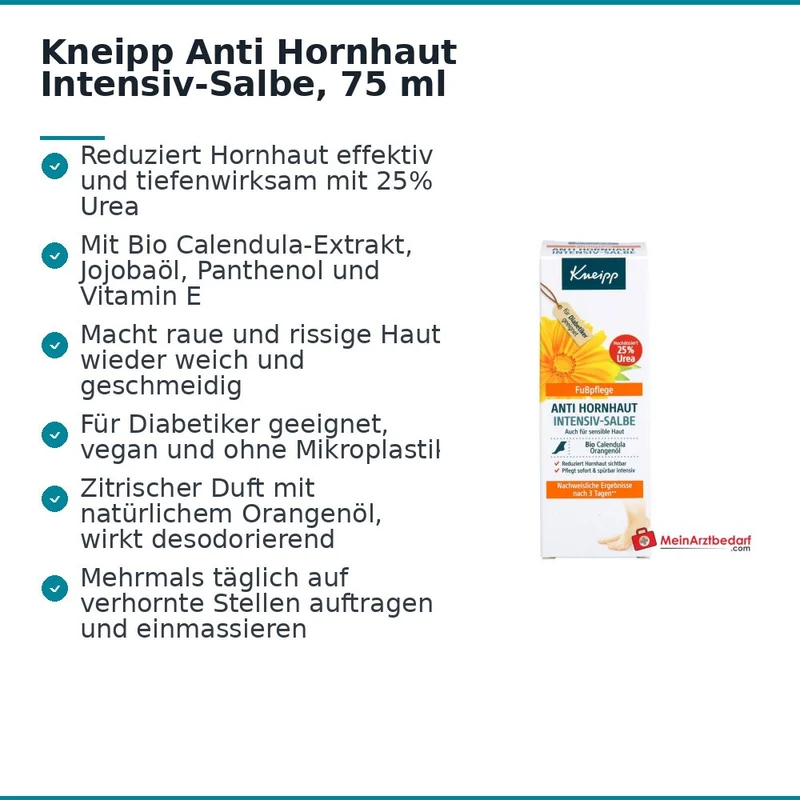 Kneipp Anti Hornhaut Intensiv-Salbe, 75 ml
