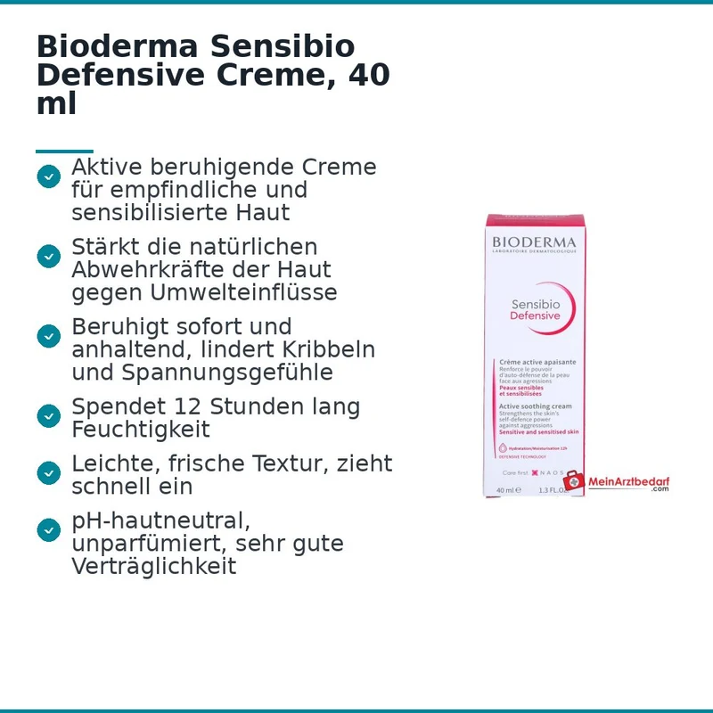 Bioderma Sensibio Defensive Creme, 40 ml