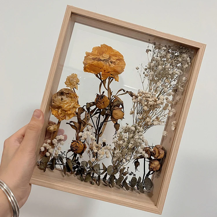 Florale Schattenbox Anzeige für Wohnkultur