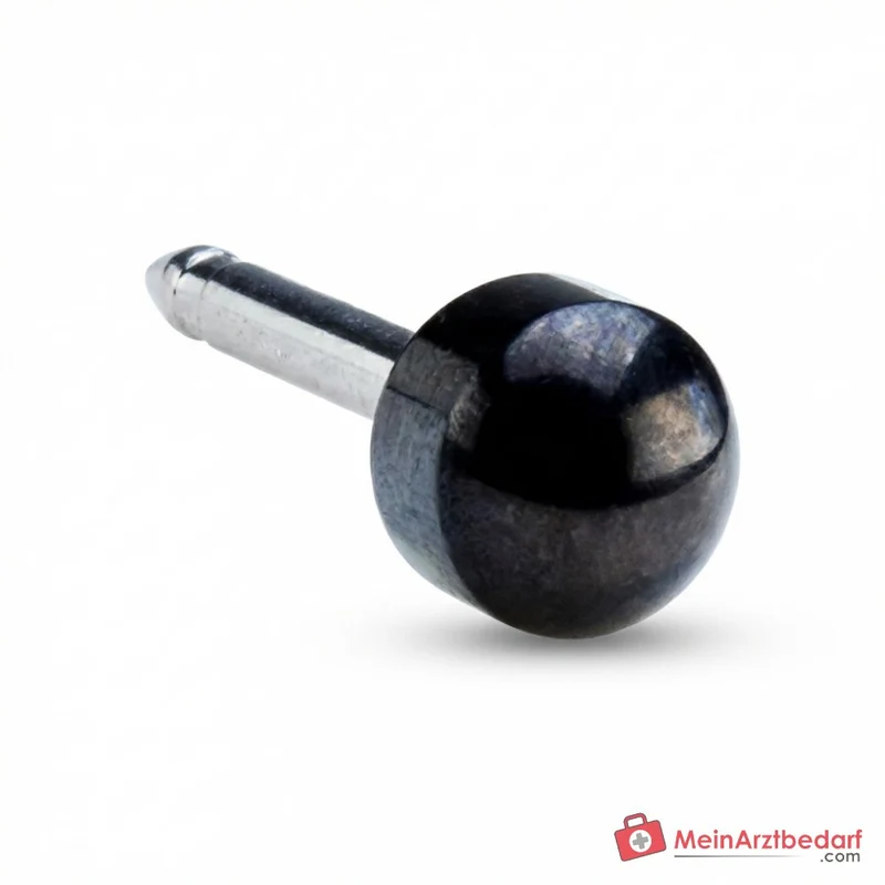 Blomdahl Erstohrstecker Plain schwarz, 4 mm, 10 Stk.