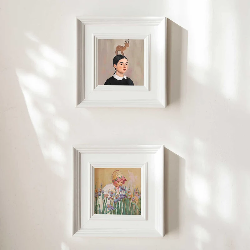 Eleganter quadratischer dekorativer Bilderrahmen für Zuhause
