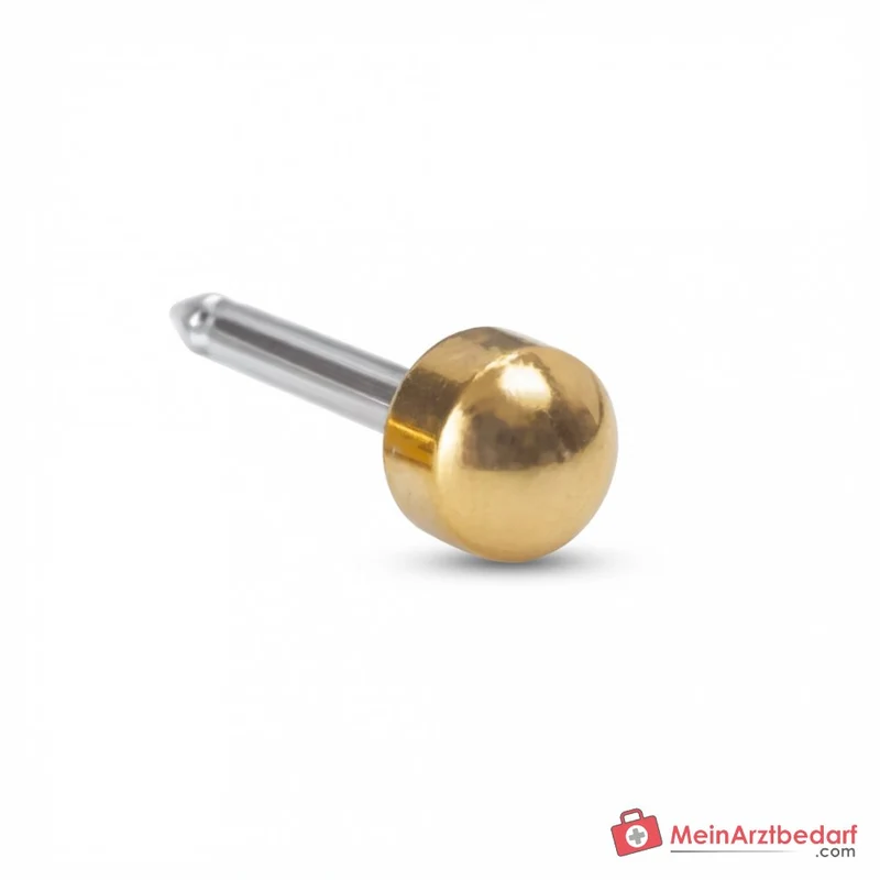 Blomdahl Erstohrstecker Plain Titan gold, 4 mm, 10 Stk.