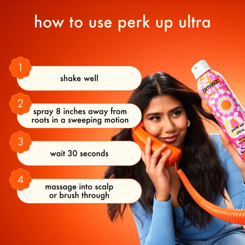Amika perk up ultra oil control dry shampoo 232ml