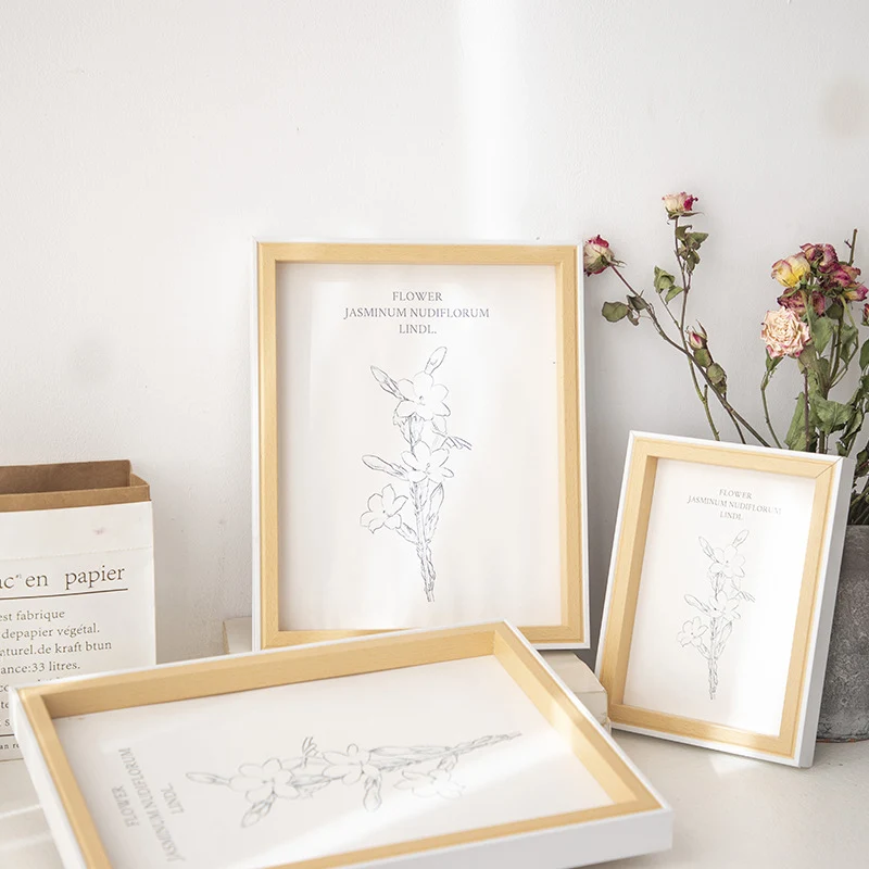 Eleganter floraler Kunstdruckrahmen