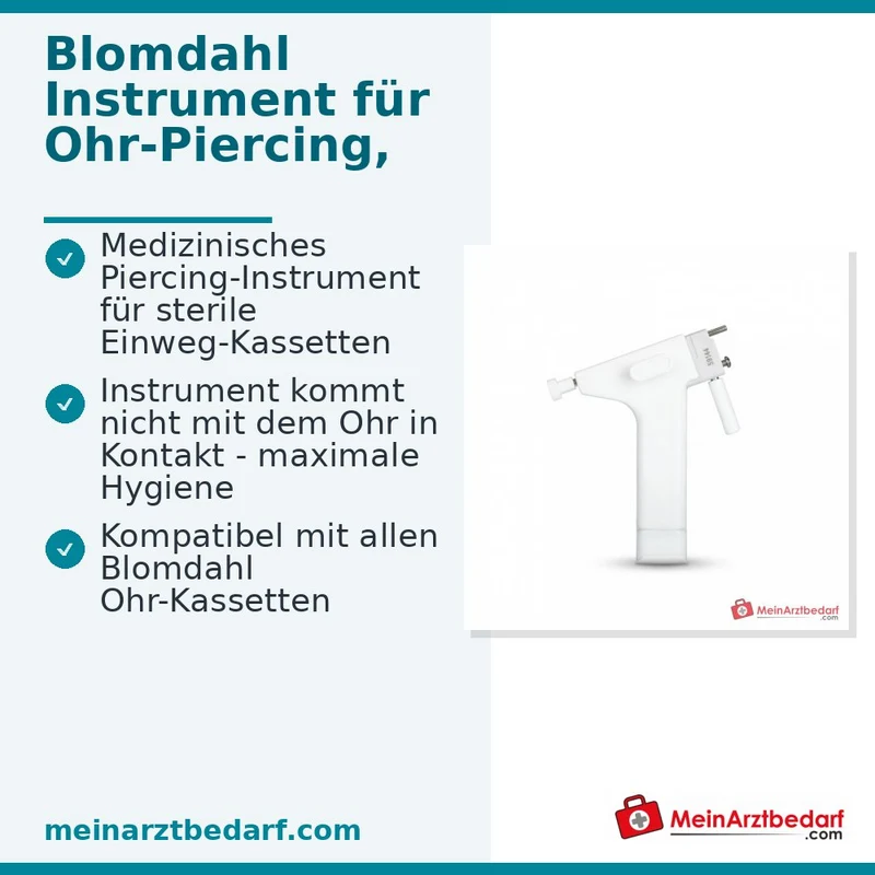 Blomdahl Piercing-Instrument für sterile Einweg-Kassetten