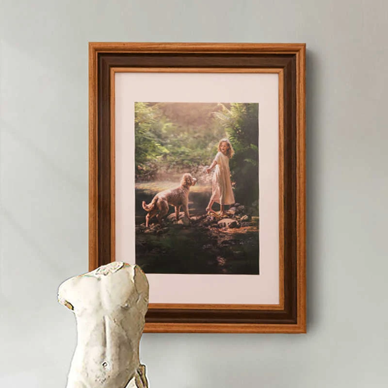 Elegante dekorative Kunstwerkrahmen