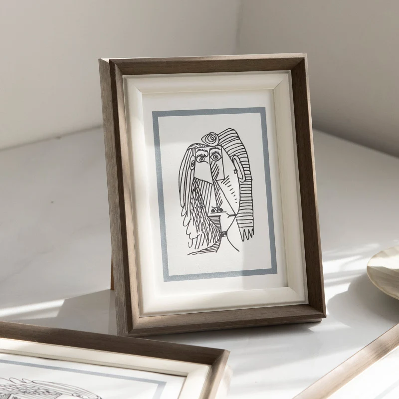 Künstlerischer gerahmter Linienz drawing Bilderrahmen