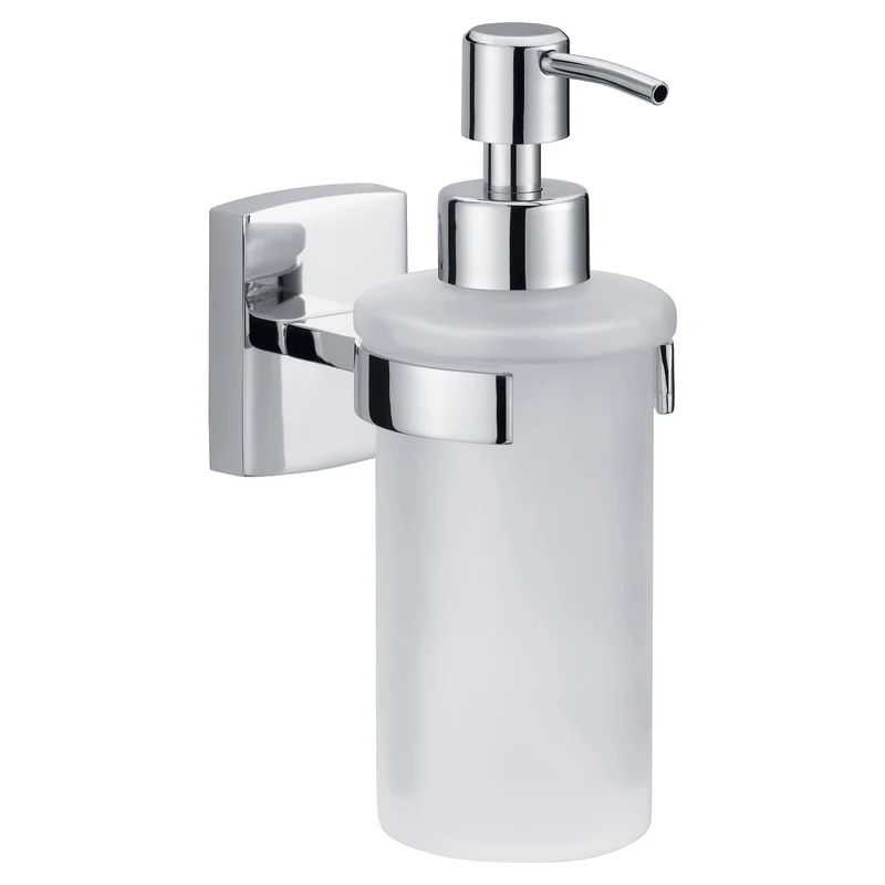 tesa Klaam Design-Seifenspender, verchromt, inkl. Klebelösung | 1 Stück