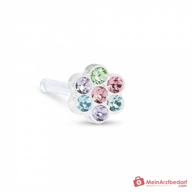 Blomdahl Erstohrstecker Daisy Kunststoff Light Fantasy, 5 mm, 10 Stk.