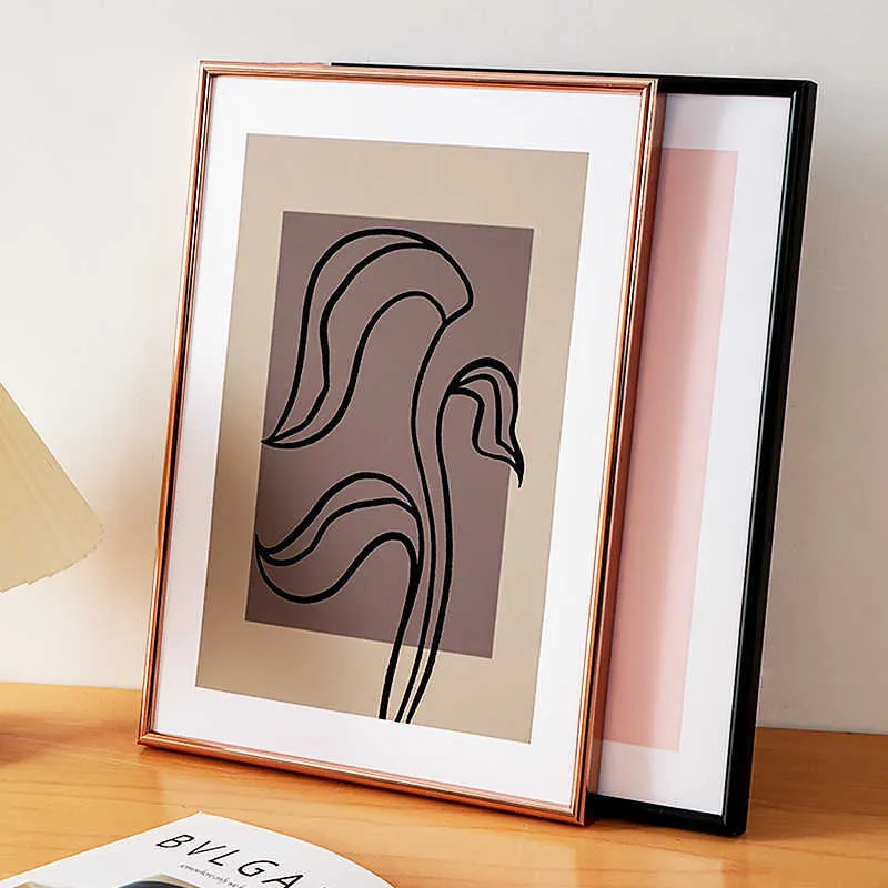 Künstlerischer dekorativer gerahmter minimalistischer Kunstdruck