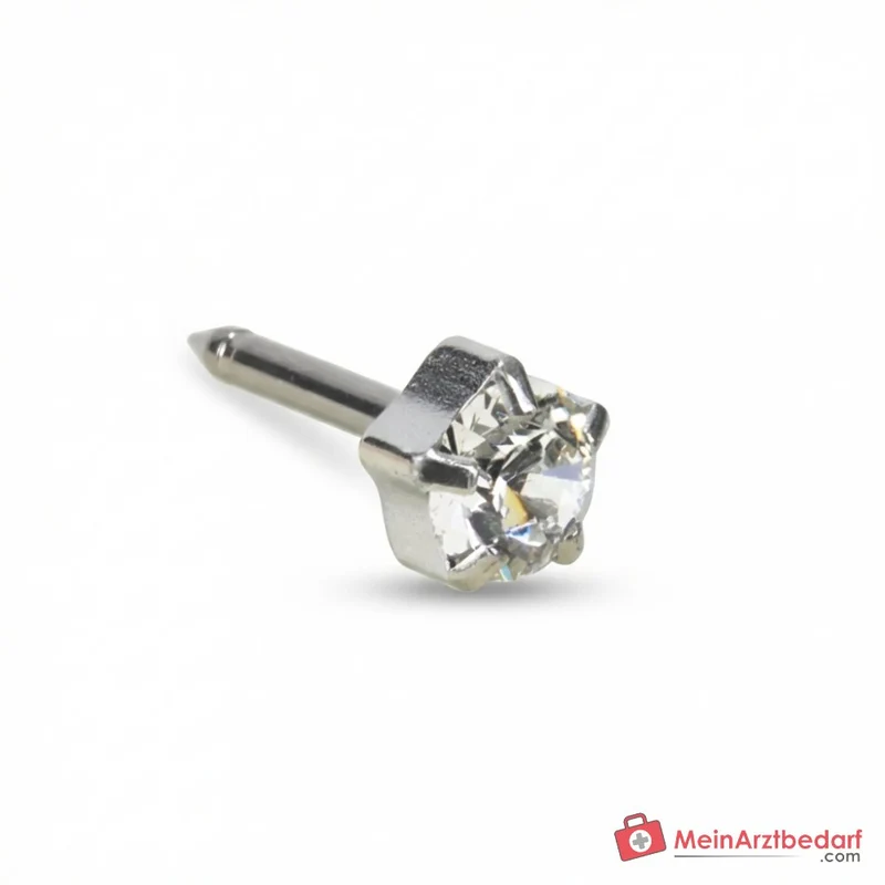 Blomdahl Erstohrstecker Tiffany silber mit Zirkonia, 5 mm, 10 Stk.