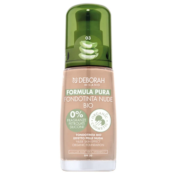 DEBORAH MILANO Formula Pura Nude Foundation Bio 30ml