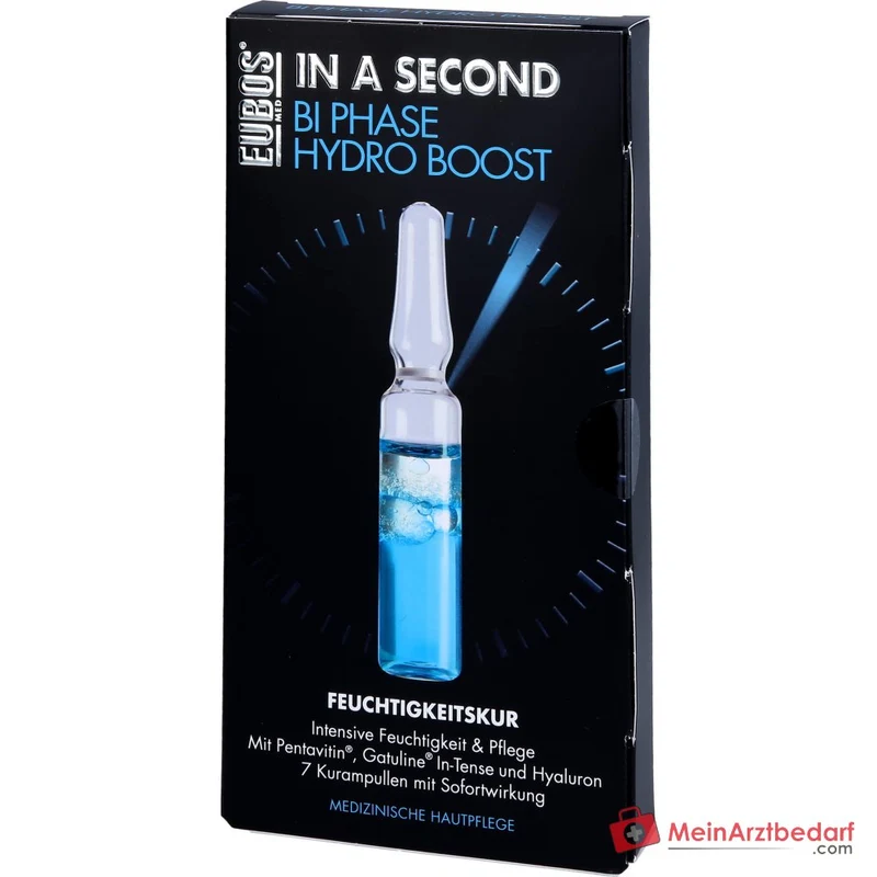 Eubos In a Second Bi Phase Hydro Boost Pentavitin / Gatuline Intense / Hyaluronsäure Ampullen, 7 x 2 ml
