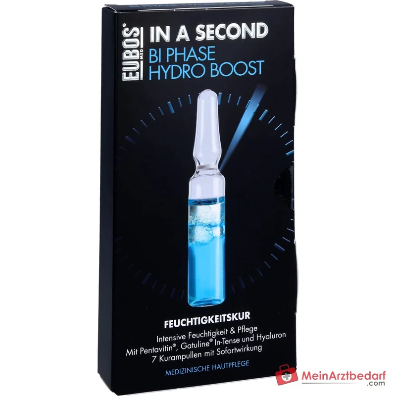 Eubos In a Second Bi Phase Hydro Boost Pentavitin / Gatuline Intense / Hyaluronsäure Ampullen, 7 x 2 ml