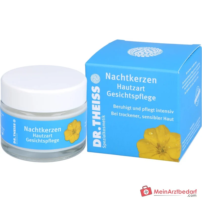 Dr. Theiss Nachtkerzen Hautzart Nachtkerzenöl / Weizenkeimöl / Avocadoöl / Mandelöl / Kamelienöl Gesichtspflege Creme, 50 ml