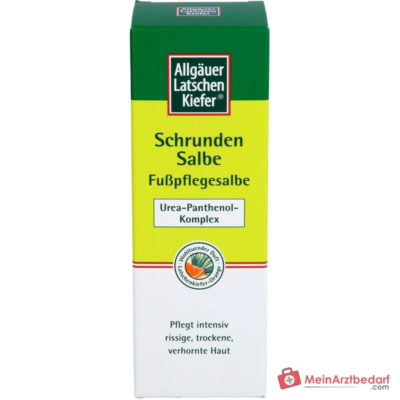 Allgäuer Latschenkiefer Schrunden Salbe Latschenkiefernöl / Urea / Rosskastanie / Hamamelis Salbe, 75 ml