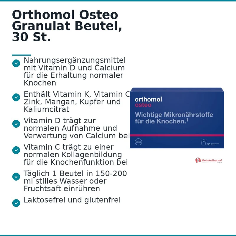Orthomol Osteo Granulat Beutel, 30 St.