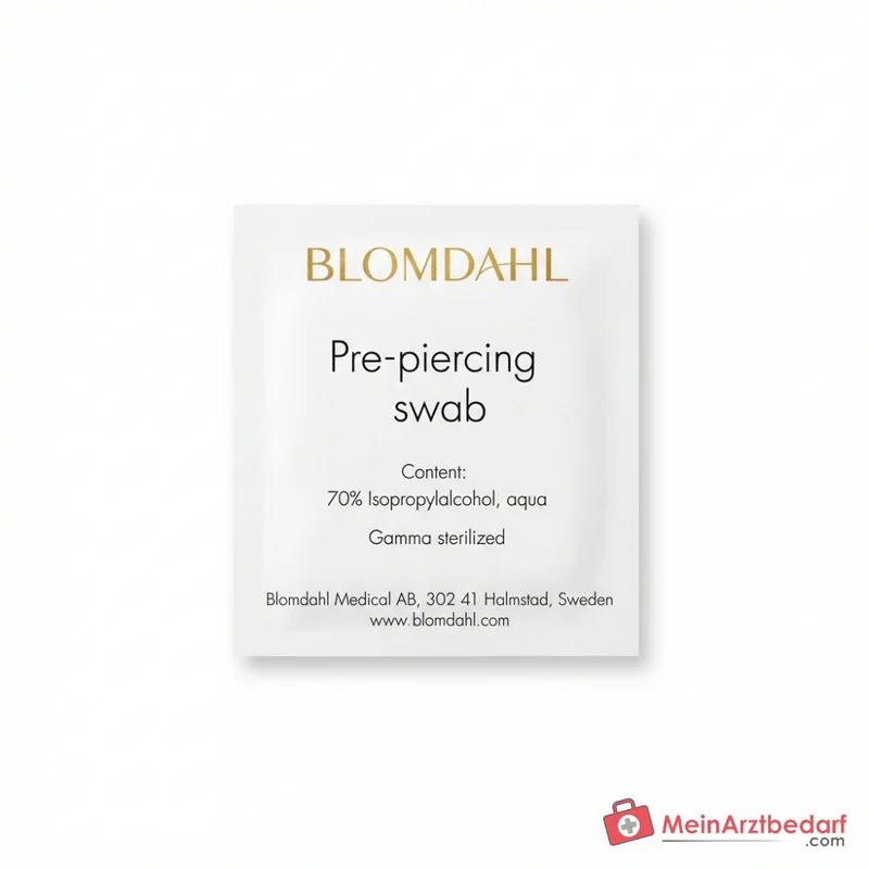 Blomdahl Pre-Piercing-Tupfer, steril, einzeln verpackt, 100 Stk.