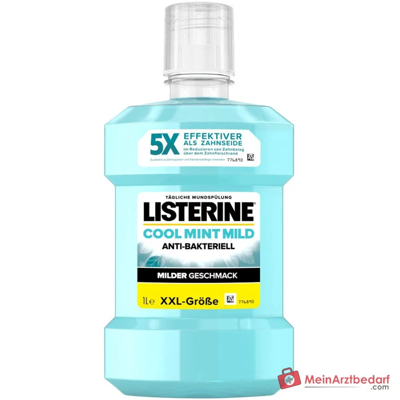 LISTERINE Cool Mint Mild Eucalyptol / Menthol / Thymol / Methyl Salicylat Mundspülung, 1 l