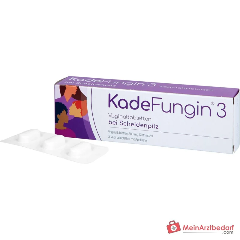 KadeFungin 3 Clotrimazol Vaginaltabletten, 3 St., 3 Stück