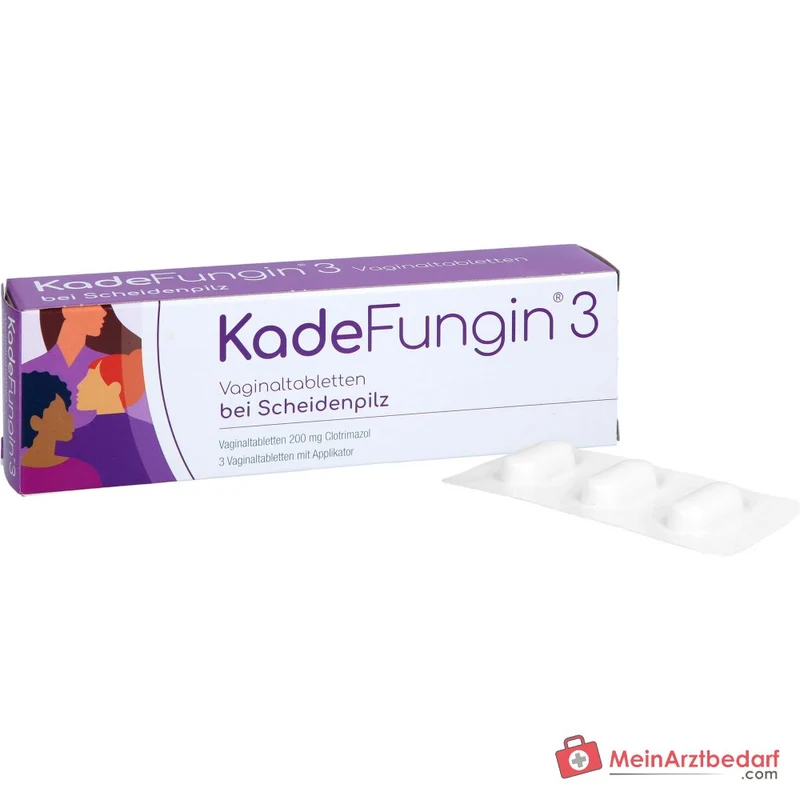 KadeFungin 3 Clotrimazol Vaginaltabletten, 3 St., 3 Stück