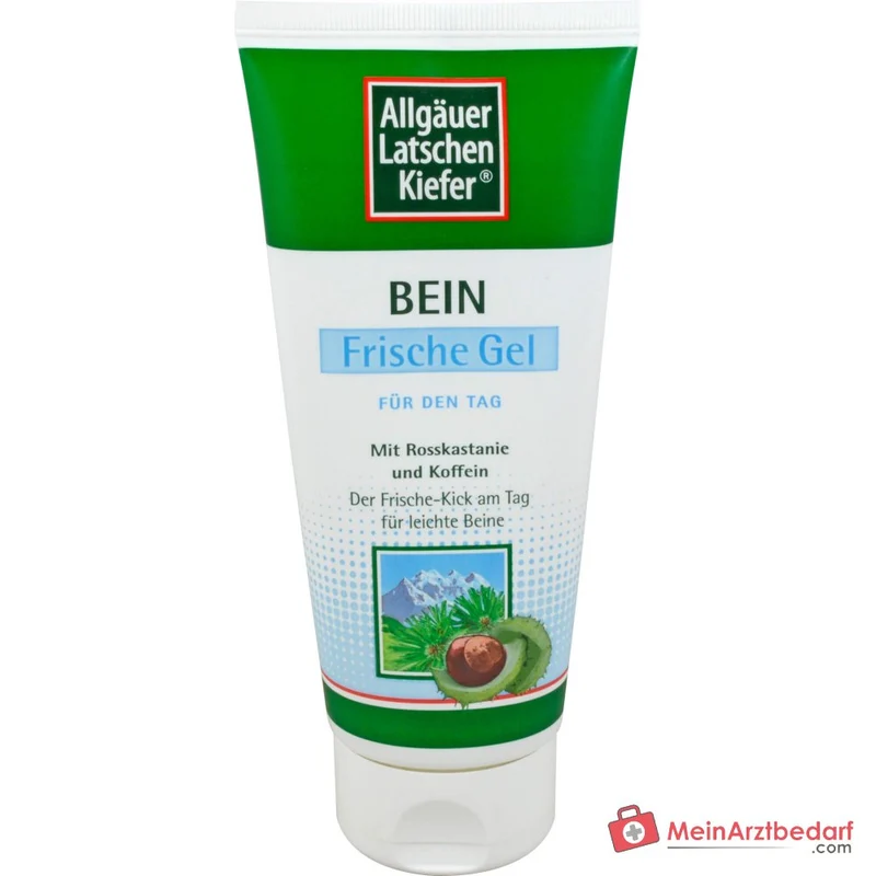 Allgäuer Latschenkiefer Bein Frische Gel Latschenkiefernöl / Rosskastanie / Koffein / Menthol / Campher Gel, 200 ml