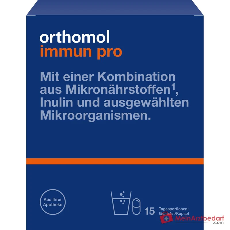 Orthomol Immun pro Granulat mit Kapseln, 15 St.