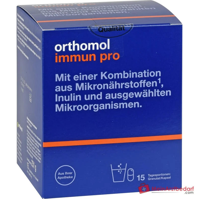 Orthomol Immun pro Granulat mit Kapseln, 15 St.