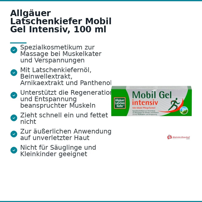Allgäuer Latschenkiefer Mobil Gel Intensiv, 100 ml