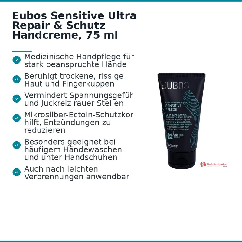 Eubos Sensitive Pflege Ultra Repair & Schutz Handcreme, 75 ml