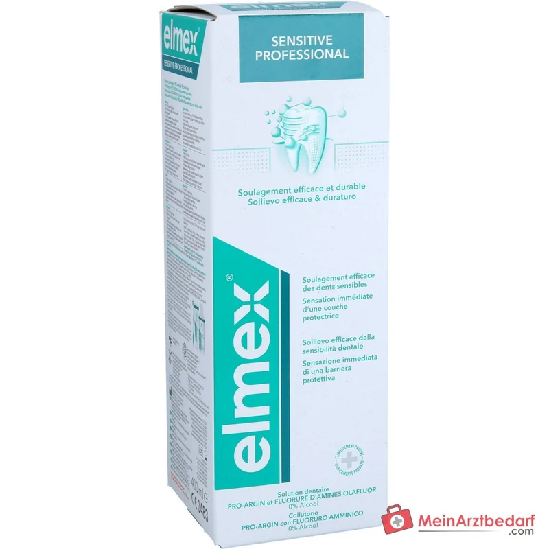 elmex Sensitive Professional Arginin / Aminfluorid / Natriumfluorid Zahnspülung, 400 ml