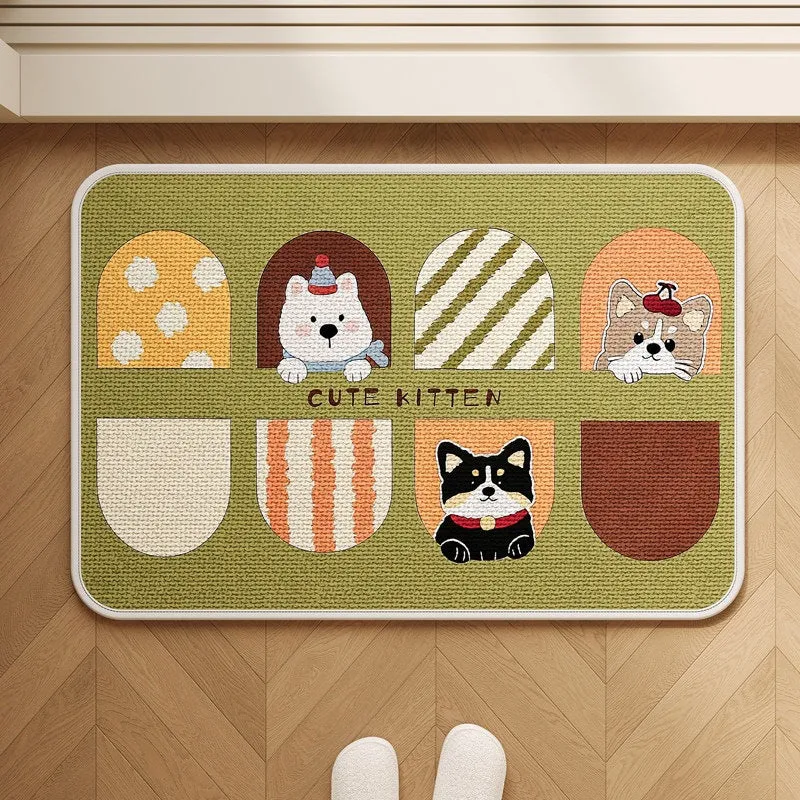 Patchwork Katzen-Themen Teppich